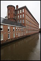 Boott Cottom Mills and canal, Lowell National Historical Park. Massachussets, USA