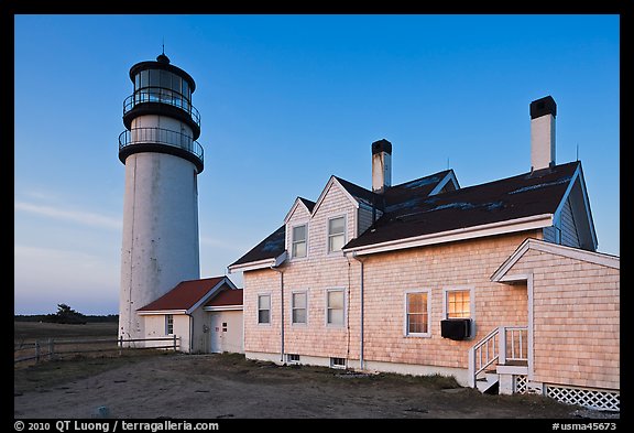 Highland Light (Cape Cod Light), Cape Cod National Seashore. Cape Cod, Massachussets, USA (color)