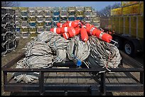 Lobstering gear, Truro. Cape Cod, Massachussets, USA ( color)