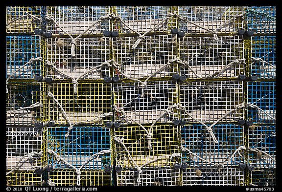 Lobster traps, Truro. Cape Cod, Massachussets, USA (color)
