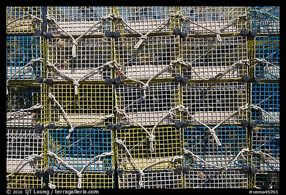 Lobster traps, Truro. Cape Cod, Massachussets, USA