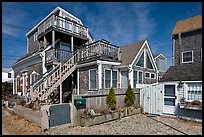 Beach and houses, Provincetown. Cape Cod, Massachussets, USA