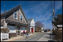 Residential Street, Provincetown. Cape Cod, Massachussets, USA