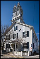 Former schoolhouse, Provincetown. Cape Cod, Massachussets, USA (color)