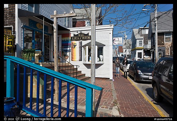 Commercial Street, Provincetown. Cape Cod, Massachussets, USA (color)