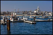 Harbor, beach, and town, Provincetown. Cape Cod, Massachussets, USA