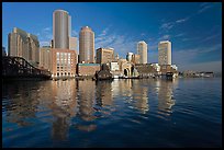 Rowes Wharf Skyline. Boston, Massachussets, USA