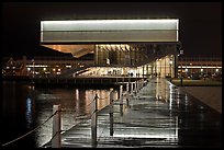 Museum of Contemporary Art (MOCA) at night. Boston, Massachussets, USA