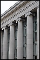 Detail of Harvard Law School building, Cambridge. Boston, Massachussets, USA ( color)