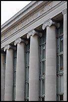 Detail of Harvard Law School building, Cambridge. Boston, Massachussets, USA