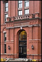 Peabody Museum entrance, Harvard University, Cambridge. Boston, Massachussets, USA ( color)