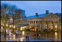 Faneuil Hall Marketplace at dusk. Boston, Massachussets, USA ( color)