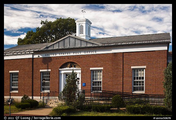 Post Office, Lexington. Massachussets, USA (color)