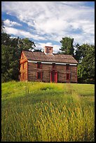 Historic house, Minute Man National Historical Park. Massachussets, USA (color)