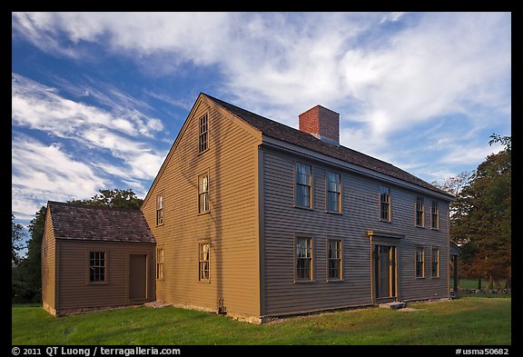 Historic Samuel Brooks House, Minute Man National Historical Park. Massachussets, USA (color)
