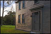 Historic house with grazing light, Minute Man National Historical Park. Massachussets, USA