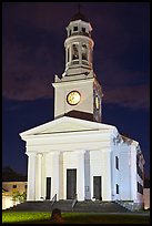 First Parish at night, Concord. Massachussets, USA