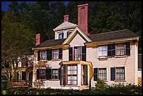 Wayside house at night, Concord. Massachussets, USA ( color)