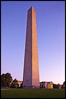 Bunker Hill Monument, sunrise, Charlestown. Boston, Massachussets, USA