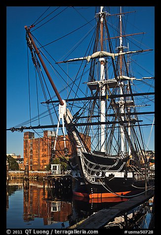 USS Constitution, Boston Historical Park. Boston, Massachussets, USA (color)