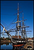 USS Constitution frigate. Boston, Massachussets, USA (color)