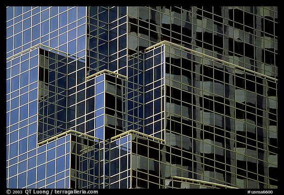 Detail of modern building. Boston, Massachussets, USA