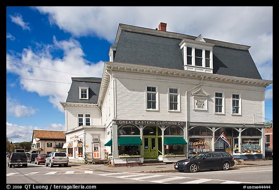 Stores, Greenville. Maine, USA (color)
