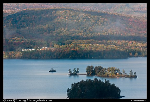 Islets, Moosehead Lake. Maine, USA (color)