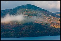 Big Moose Mountain and cloud. Maine, USA (color)