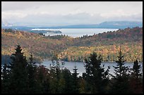 Beaver Cove and Lilly Bay in the distance. Maine, USA