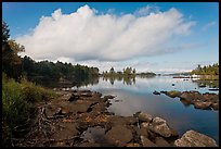 Beaver Cove and boats. Maine, USA