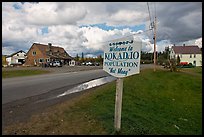 Welcome to Kokadjo sign. Maine, USA ( color)