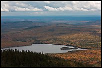 Katahdin Lake in the distance. Baxter State Park, Maine, USA (color)