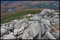 Rocks on summit of South Turner Mountain. Baxter State Park, Maine, USA