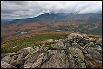 Katahdin and forests seen from South Turner Mountain. Baxter State Park, Maine, USA