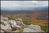 Moving rain front seen from South Turner Mountain. Baxter State Park, Maine, USA