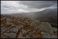 Landscape with rain from South Turner Mountain. Baxter State Park, Maine, USA (color)