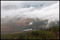 Clearing storm from above. Baxter State Park, Maine, USA (color)