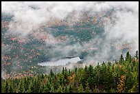 Clouds lifting above fall landscape. Baxter State Park, Maine, USA ( color)