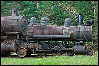 Lacroix steamers. Allagash Wilderness Waterway, Maine, USA (color)