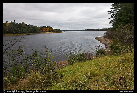 Churchill Lake. Allagash Wilderness Waterway, Maine, USA (color)