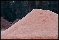 Sawdust pile, Ashland. Maine, USA