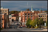 State Street and downtown. Bangor, Maine, USA (color)