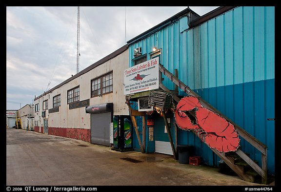 Lobster company building. Portland, Maine, USA (color)