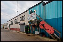 Lobster company building. Portland, Maine, USA (color)