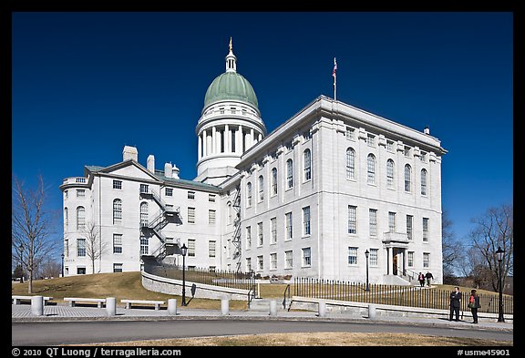 Maine State Capitol. Augusta, Maine, USA (color)