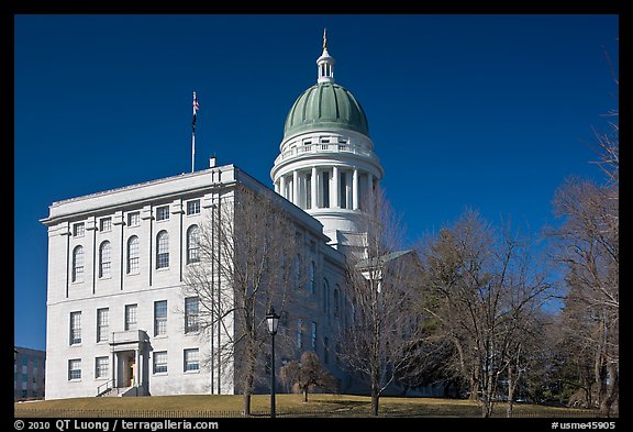 State Capitol of Maine. Augusta, Maine, USA (color)