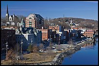 West side riverfront. Augusta, Maine, USA ( color)
