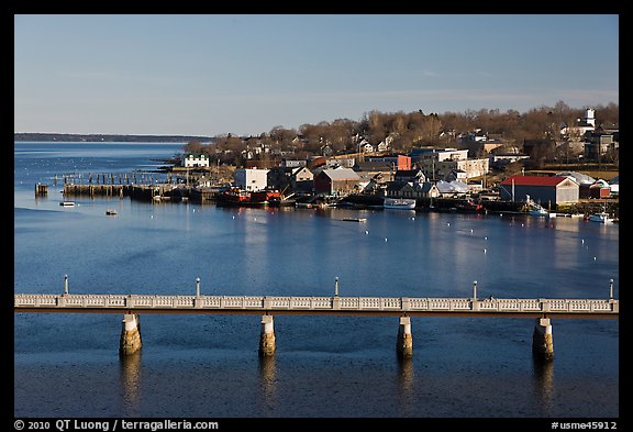 Belfast and Penobscot Bay. Maine, USA (color)