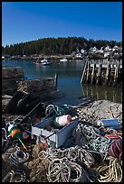 Lobster fishing harbor. Stonington, Maine, USA